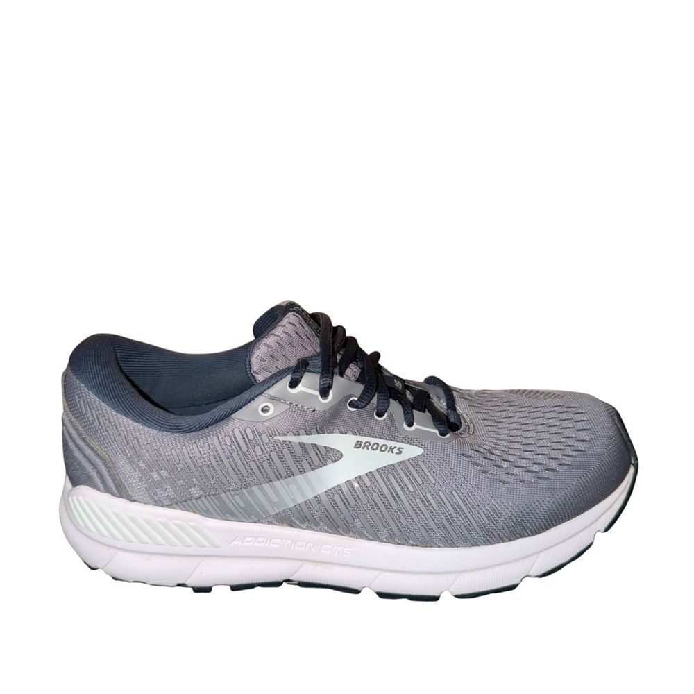 Brooks addiction 15 Men's Gray Running Shoe - Lightweight Support size 10.5 B